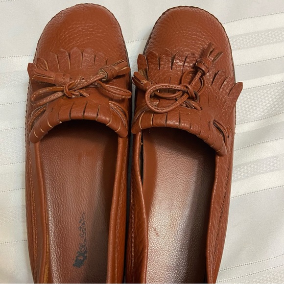 DEX Classic Mens Brown  Pliable Comfortable Leather Tassel Loafer- EUC Size 10 - Picture 4 of 6